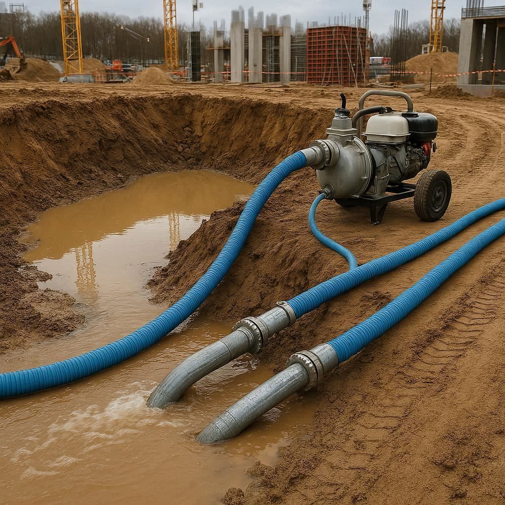 Водопонижение и осушение котлована в Хабаровске