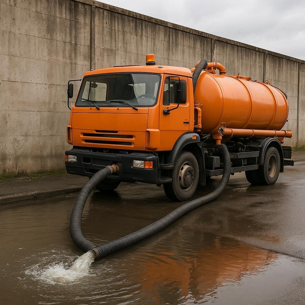 Откачка воды в Хабаровске